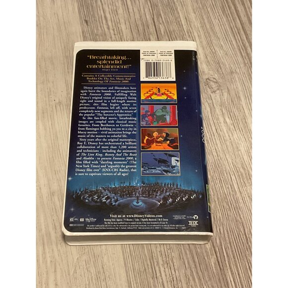 Walt Disneys Fantasia 2000 VHS With Case & Booklet - Picture 3 of 4
